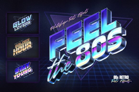 80s Retro Nostalgia Text Effects: Capture the Neon Glow