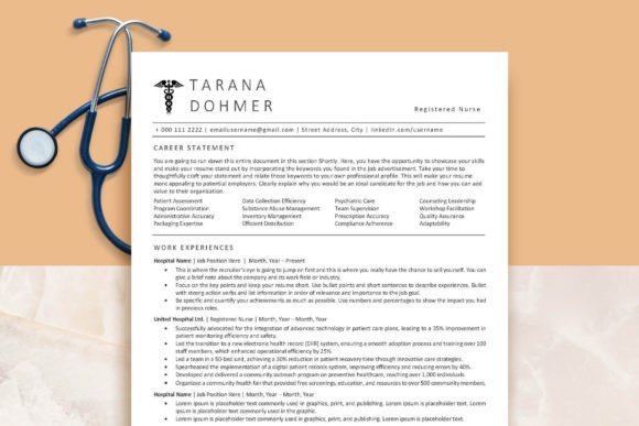 ATS Nurse Resume Template: Land the Interview