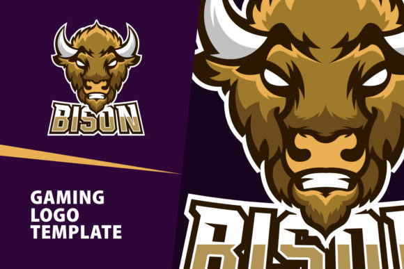 Bison Mascot Logo: A Bold Asset for Gamers & Creators