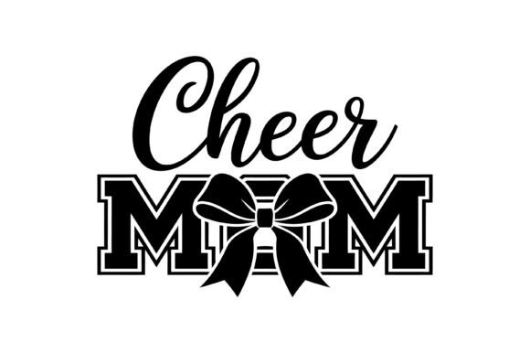 Celebrate Team Spirit with the Cheer Mom Script Bow