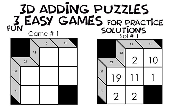 Easy 3D Adding Puzzles: A KDP Practice File for Sharpening Your Design Eye