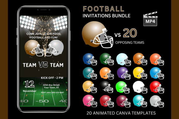 Elevate Your Game Day: The Brown Team Bundle Invitation Suite
