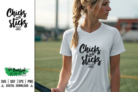 Field Hockey Chicks with Sticks: A Fun Design for Players & Fans