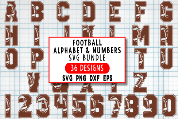 Game-Day Ready: A Football Alphabet and Numbers SVG Bundle
