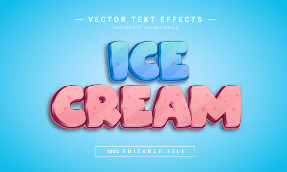 Get the Scoop: The Ice Cream Editable Text Effect