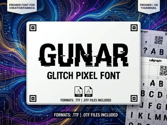 Gunar: The Glitch Font for Digital-Age Storytelling