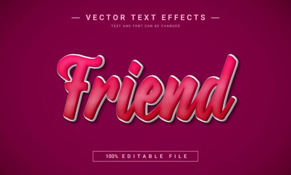 Make Any Text Pop: The Friend Editable Text Effect