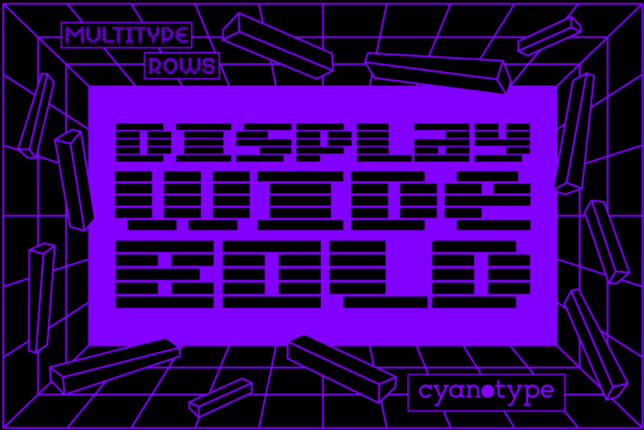 MultiType Rows Display Wide Bold: A Modern Type for Digital Design