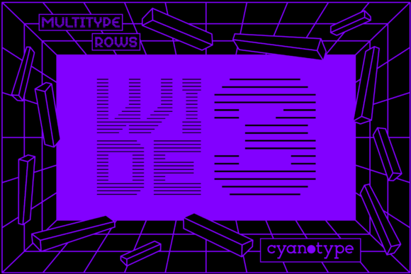 MultiType Rows Wide 3: A Pixel Font with Serious Retro Flair