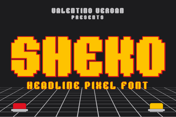 Sheko: A Bold Pixel Font for Retro Design Projects