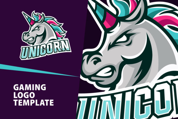 Unleash Your Brand's Power with a Unicorn Mascot Gaming Logo