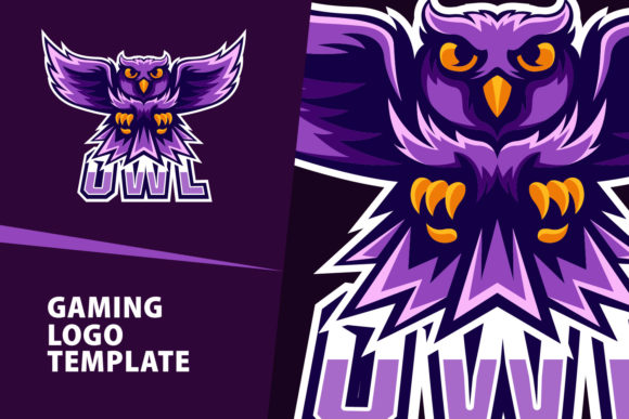 Unleash Your Brand: The Owl Mascot Gaming Logo Design