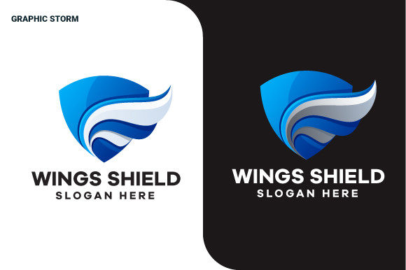Wings Shield Logo Design: A Symbol of Strength and Protection